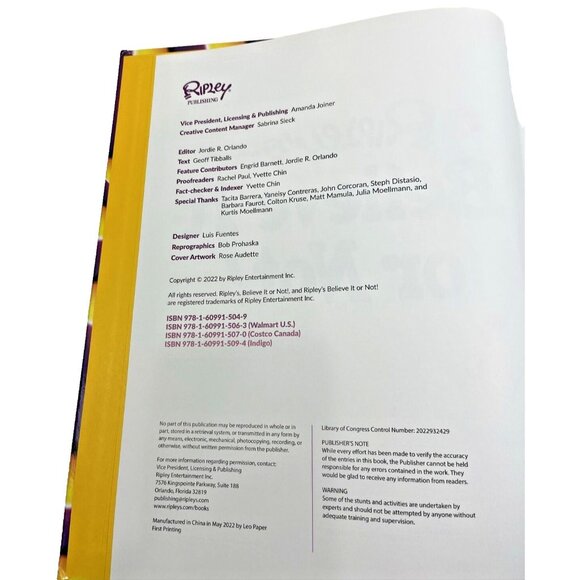 Ripleys Believe It Or Not! "Escape The Ordinary" Book - Picture 3 of 5